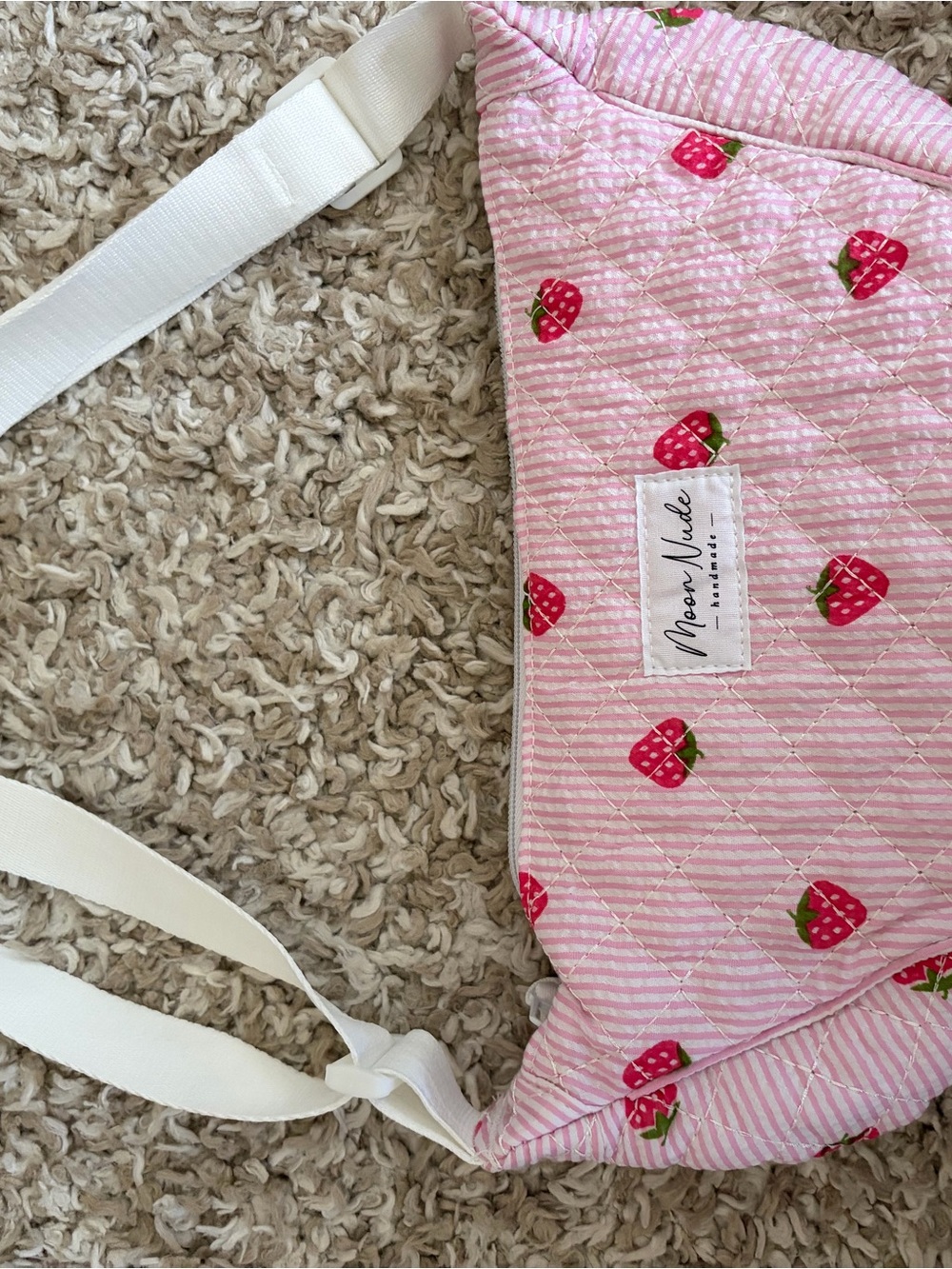 Moon Nude Strawberry Mini Shoulder Bag